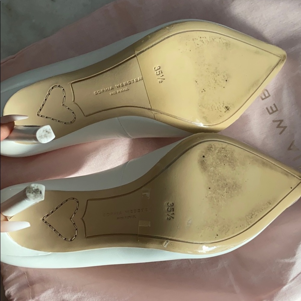 Sophia Webster White Leather Pumps - Picture 5 of 10